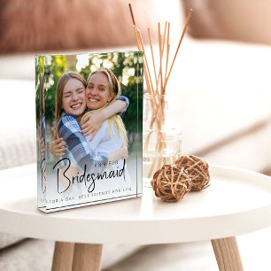 Bridesmaid Modern Minimalist Bachelorette Photo Block