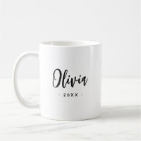 Bridesmaid Modern Mug Gift | Black White