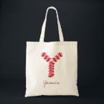 Bridesmaid Monogram Floral Letter Y Wedding Tote Bag<br><div class="desc">Lovely modern hand drawn watercolor,  floral-shaped monogram letter Y can be easily customised with bridesmaid's name. Add pizazz to your wedding party,  or other special event.  Check out the entire floral alphabet collection for your preferred monogram.</div>