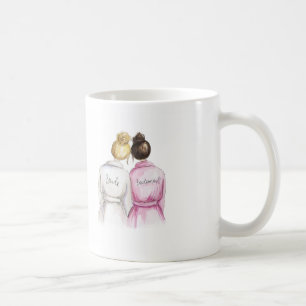 Bridesmaid? Mug Blonde Bride Dark Brunette Maid