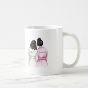 Bridesmaid? Mug Dk Br Curls Bride Bk Bun Maid