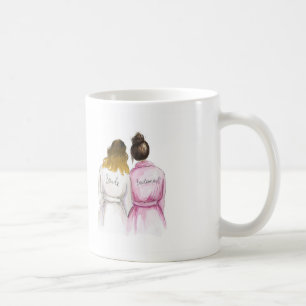 Bridesmaid? Mug Ombre Bride Dk Brunette Bun Maid