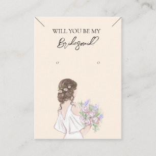 Bridesmaid Necklace & Earring Jewellery Display Ca Business Card