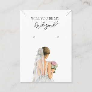 Bridesmaid Necklace & Earring Jewellery Display Ca Business Card