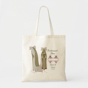 Bridesmaid Personalise Wedding Tote Gift Bag