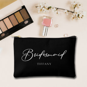 Bridesmaid Personalised Chic Bachelorette Party Accessory Pouch