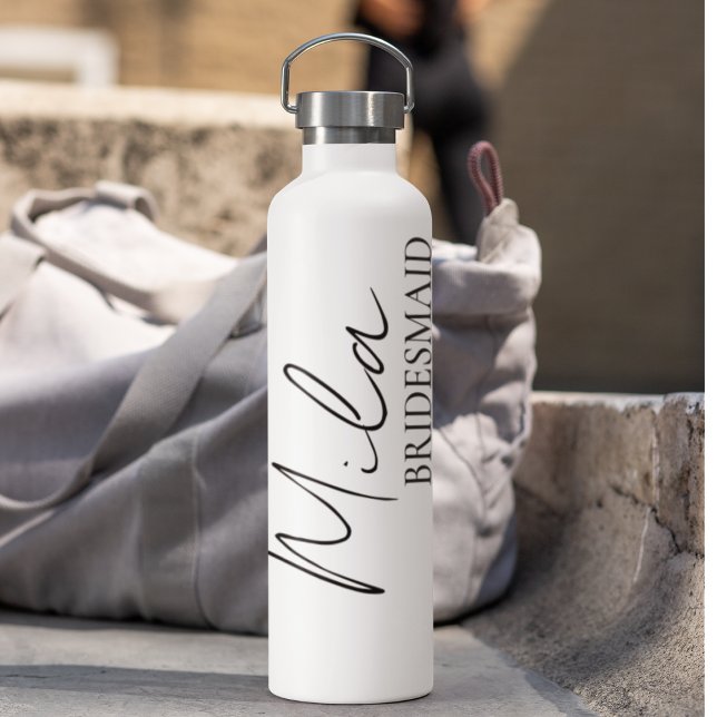 Bridesmaid Personalised Gift Ideas Water Bottle (Creator Uploaded)