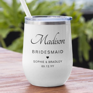 Bridesmaid Personalised Name Wedding Party
