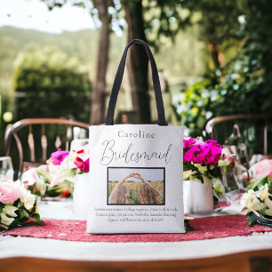 Bridesmaid Photo Favourite Memories Proposal Tote Bag