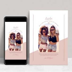 Bridesmaid Photo Personal Proposal Card