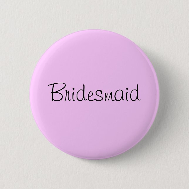 "Bridesmaid" pin (Front)
