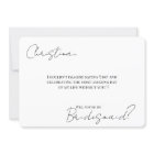 Bridesmaid Proposal and Detail Card