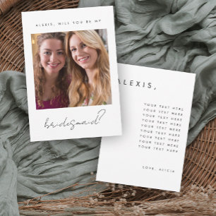 Bridesmaid Proposal Card