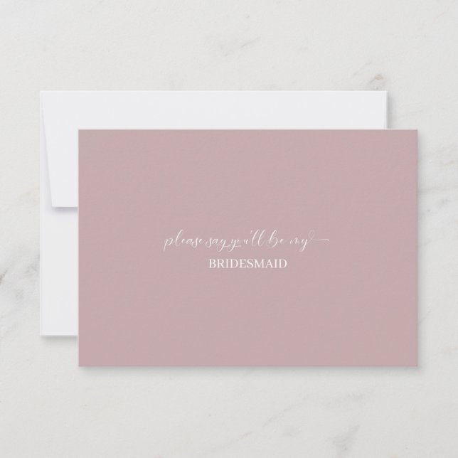 Bridesmaid Proposal Card (Front)