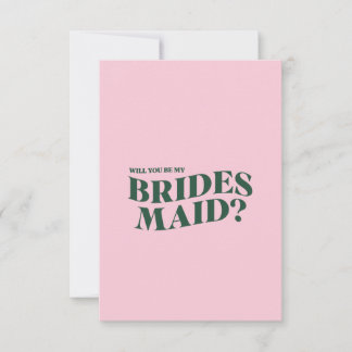 Bridesmaid Proposal Card