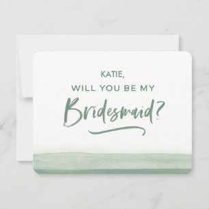 Bridesmaid Proposal Card Will You Be My Bridesmaid