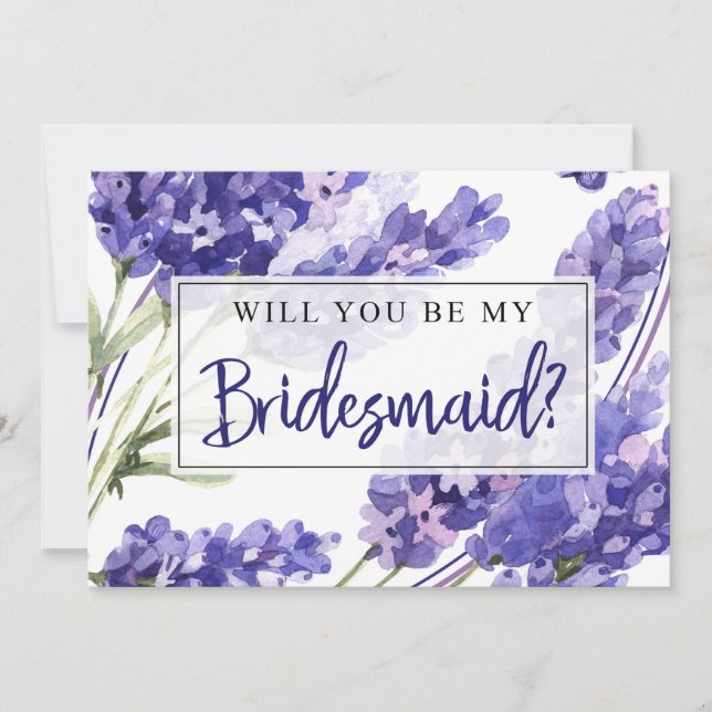 Bridesmaid Proposal Card/Will you be my Bridesmaid Invitation (Front)