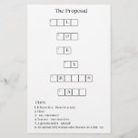 Bridesmaid Proposal Crossword<br><div class="desc">Crossword Game for Engagement party that also serves as a Bridesmaid proposal! If you do not like the back we can edit it out! Make sure to select the perfect paper finish.</div>