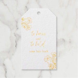 Bridesmaid Proposal Hair Tie or Scrunchie Gift Tag