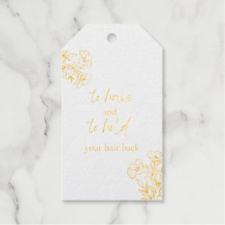 Bridesmaid Proposal Hair Tie or Scrunchie Gift Tag