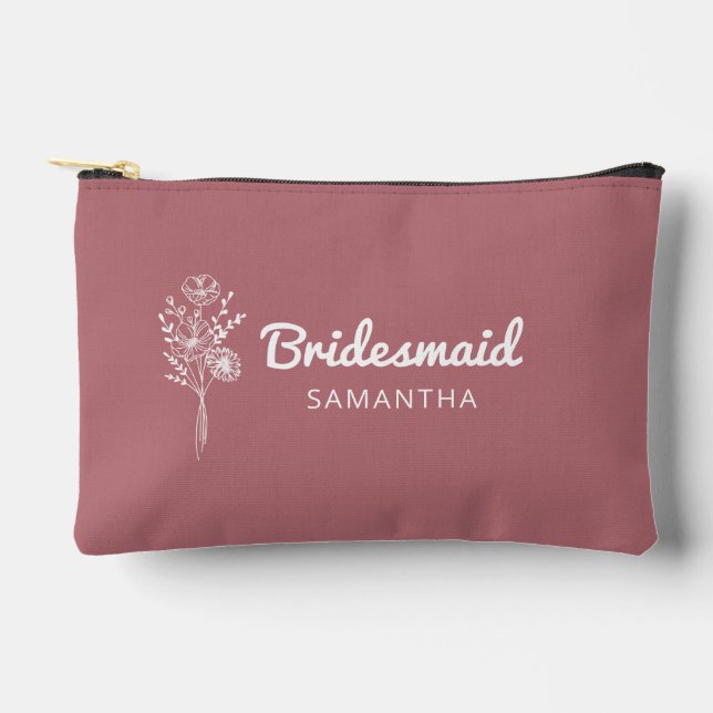 Bridesmaid Proposal Maid of honour Makeup Bag (Front)