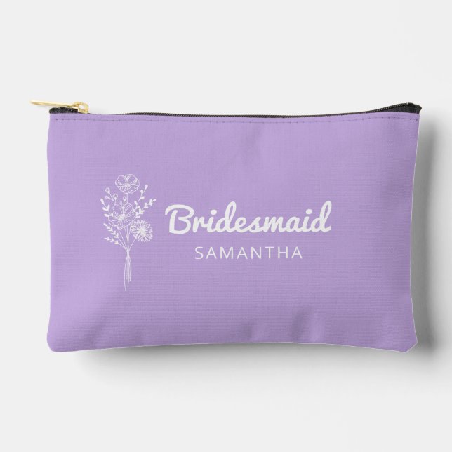 Bridesmaid Proposal Maid of honour Makeup Bag (Front)