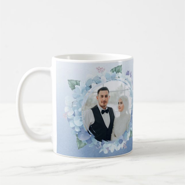 Bridesmaid Proposal Mug Custom Name Floral Design (Left)