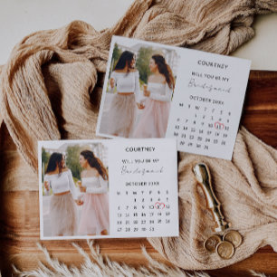 Bridesmaid Proposal Photo Calendar Template
