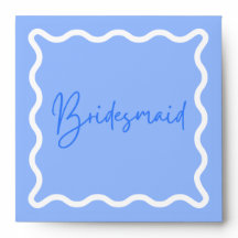 Bridesmaid Proposal Wavy Modern 