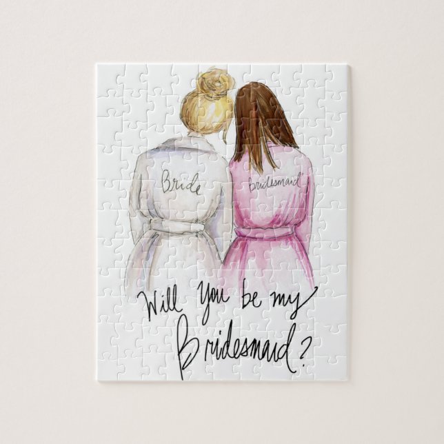 Bridesmaid? Puzzle Bl Bun Bride Br Long Bm (Vertical)