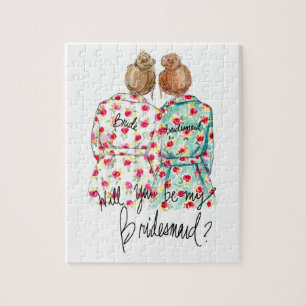 Bridesmaid? Puzzle Dk Bl Bun Bride R Bun