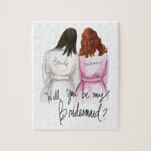 Bridesmaid? Puzzle Dk Br Bride A Curls Maid
