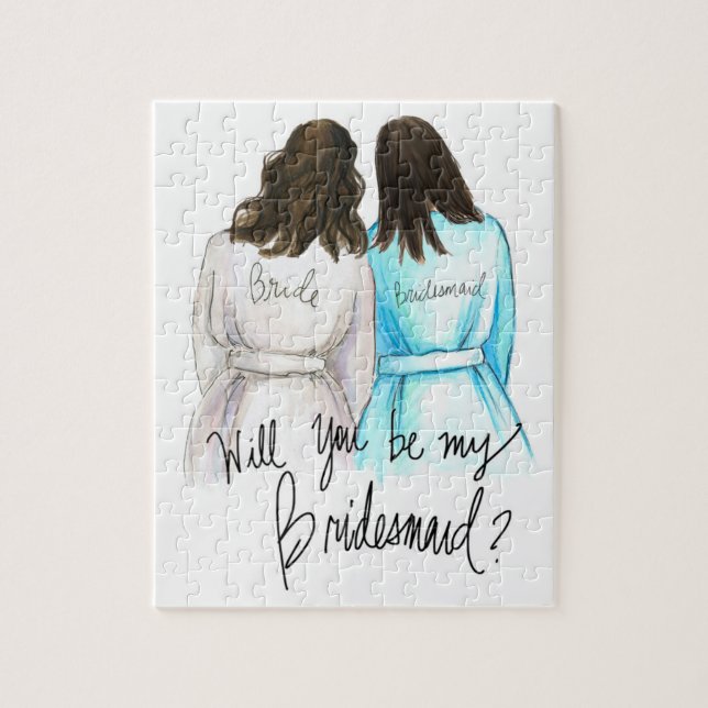 Bridesmaid? Puzzle Dk Br Waves Bride Bk Maid (Vertical)
