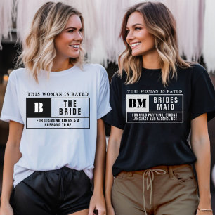 Bridesmaid Rating Bachelorette Party T-Shirt