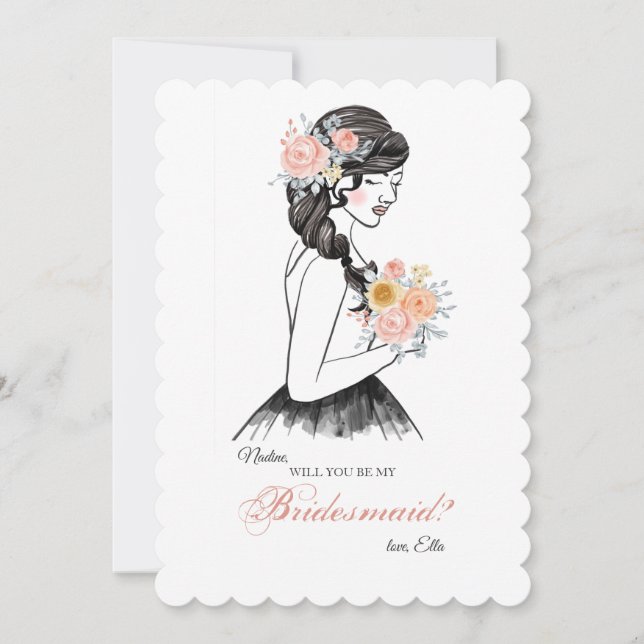 Bridesmaid Request Card (Front)