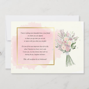 Bridesmaid Request Card