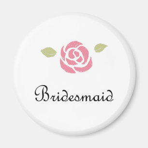 Bridesmaid Rose Magnet