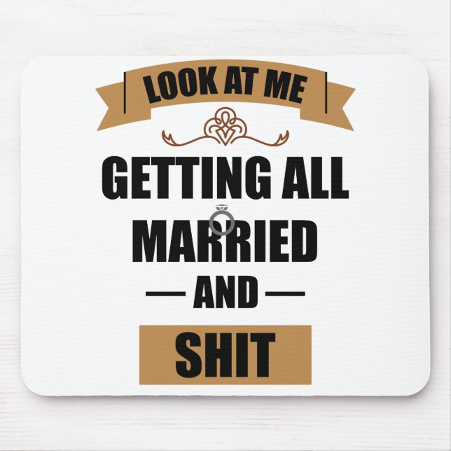 Bridesmaid Shirt Drunk Bachelorette Party Wedding Mouse Pad (Front)