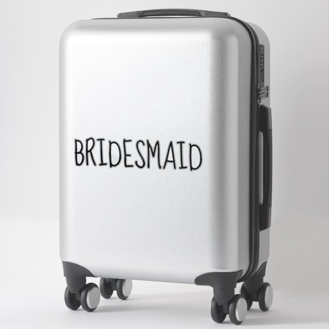 Bridesmaid Sticker Custom (Suitcase)