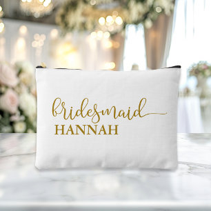 Bridesmaid - Team Bride! Gift Name Accessory Pouch