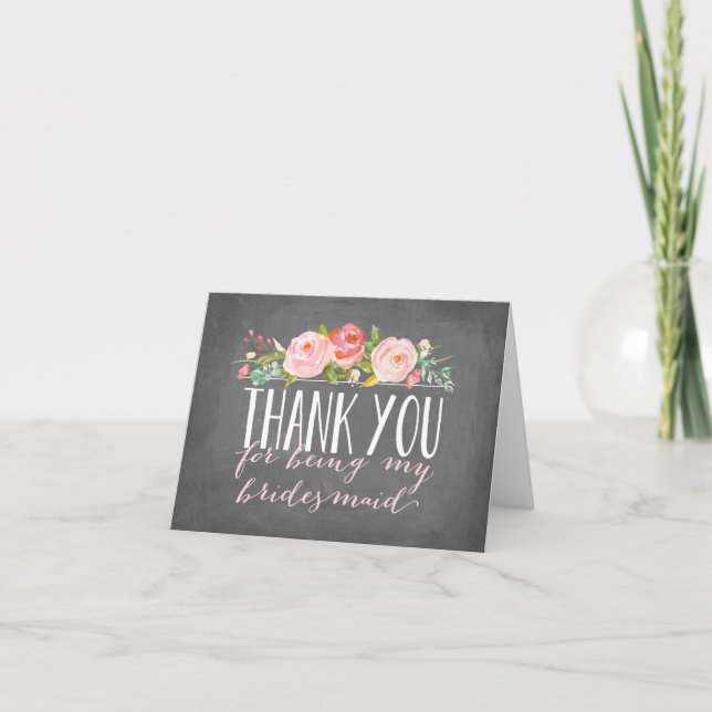 Bridesmaid Thank You | Bridesmaid Card (Front)