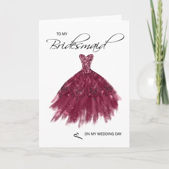 Bridesmaid Thank You Card (Front)