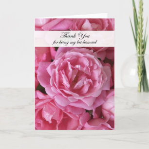 Bridesmaid Thank You Card