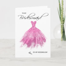 Bridesmaid Thank You Card