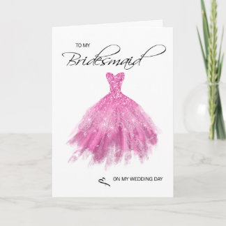 Bridesmaid Thank You Card