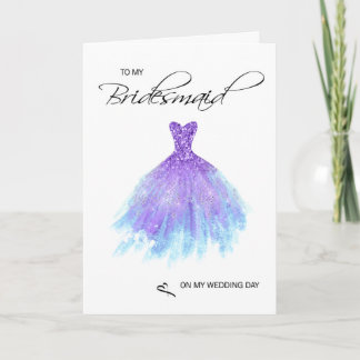 Bridesmaid Thank You Card