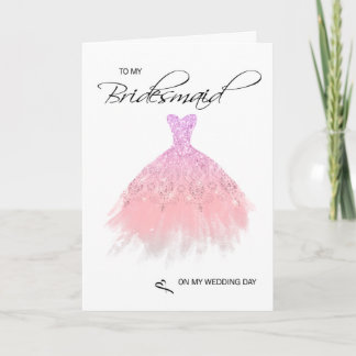 Bridesmaid Thank You Card