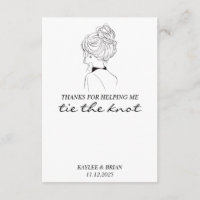 Bridesmaid Thank You Hair Tie Scrunchie Holder