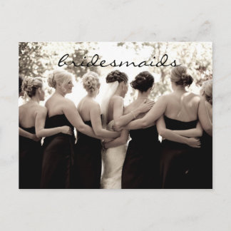 Bridesmaid Thank You Note Postcard