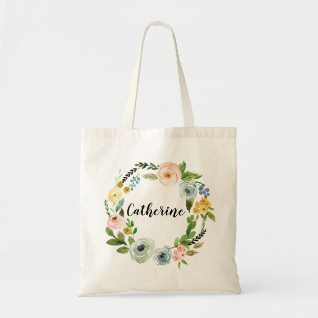 Bridesmaid Tote Bag Gift Proposal Canvas (Front)